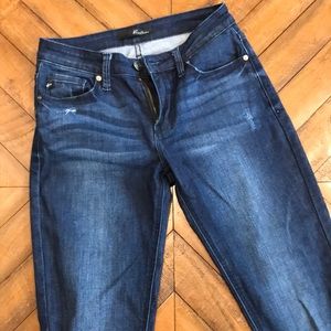 KanCan mid-rise dark-wash skinny jean